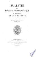 Mémoires - Société archéologique et histoirque de la Charente
