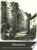 Mémoires - Société archéologique et histoirque de la Charente