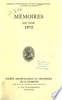 Mémoires - Société archéologique et histoirque de la Charente