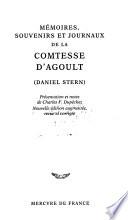 Mémoires, souvenirs et journaux de la comtesse d'Agoult (Daniel Stern)