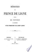 Mémoires, suivis de pensées et précédés d'une intr. par A. Lacroix