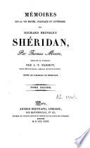 Mémoires sur la vie privée, politique et littéraire de Richard Brinsley Sheridan
