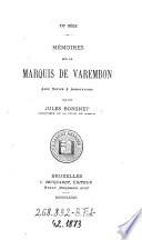 Memoires sur le marquis de Varembon, avec notice et annotations