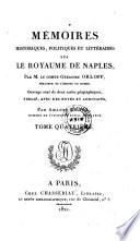 Memoires Sur Le Royaume De Naples