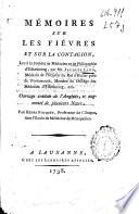 Mémoires sur les fiévres et sur la contagion