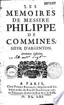 Mémoires sur les principaux faicts de Louis XI et de Charles VIII