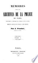 Mémoires tirés des Archives de la Police de Paris
