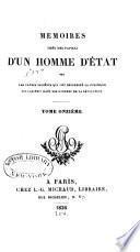 Mémoires tirés des papiers d'un homme d'état