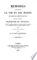 Mémoires touchant la vie les éscrits de Marie de Rabutin-Chantal, dame de Bourbilly, marquise de Sévigné