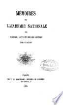Mémoires. [With] Tables, 1754-1883, par A. Gasté