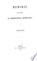 Memoirie dell' institutio di corrispondenza archeologica
