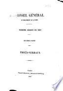 Memoirs de M. le préfet de la Seine et de M. le préfet de police, et procès-verbaux des délibérations