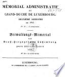 Mémorial administratif du Grand-Duché de Luxembourg