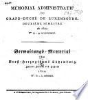 Mémorial administratif du Grand-Duché de Luxembourg