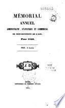 Mémorial annuel administratif, statistique et commercial du département de l'Ain, pour 1853