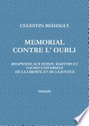 MEMORIAL CONTRE L' OUBLI POESIE