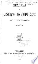 Mémorial de l'association des anciens éleves de l'école normale