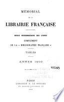 Memorial de la librairie francaise
