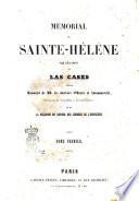 Mémorial de Sainte-Hélène par le comte de Las Cases