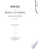 Memorie della Reale Accademia delle scienze di Torino