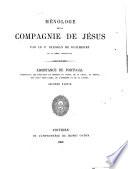 Menologie de la Compagnie de Jesus: Assistance d'Italie