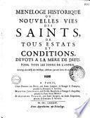 Ménologie historique de la Mère de Dieu