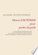 Menus d'automne pour perdre du poids