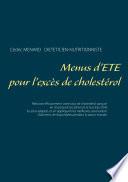 Menus d'été pour l'excès de cholestérol