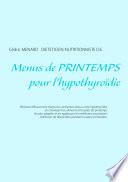 Menus de printemps pour l'hypothyroïdie