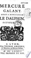 Mercure galant, dédié à Monseigneur le Dauphin