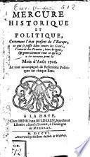 Mercure historique et politique