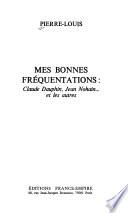 Mes bonnes fréquentations