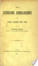 Mes excursions rhodologiques dans les Alpes en 1889
