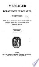 Messager des sciences et des arts, recueil