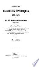 Messager des sciences historiques, des arts et de la bibliographie de Belgique