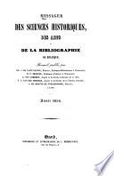 Messager des sciences historiques, ou Archives des arts et de la bibliographie de Belgique