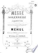Messe solennelle à quatre voix composée pour le couronnement de Napoléon Ier (1804)