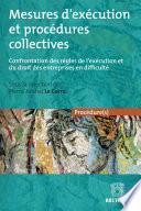 Mesures d'exécution et procédures collectives