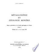 Métallogénie et géologie minière