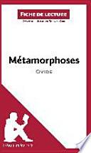 Métamorphoses d'Ovide (Fiche de lecture)