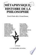 Métaphysique, histoire de la philosophie