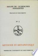 Méthode et métaphysique