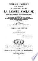 Méthode pratique pour apprendre à parler et à écrire la langue anglaise