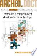 Méthodes d’enregistrement des données en archéologie