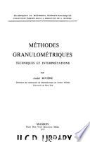 Méthodes granulométriques