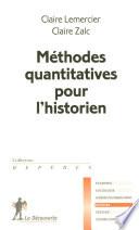 Méthodes quantitatives pour l'historien