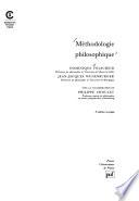 Méthodologie philosophique
