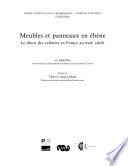 Meubles et panneaux en ébène