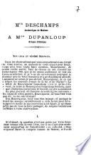Mgr Dechamps Archevêque de Malines à Mgr Dupanloup Evêque d'Orléans