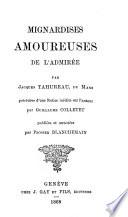 Mignardises amoureuses de l'admirée